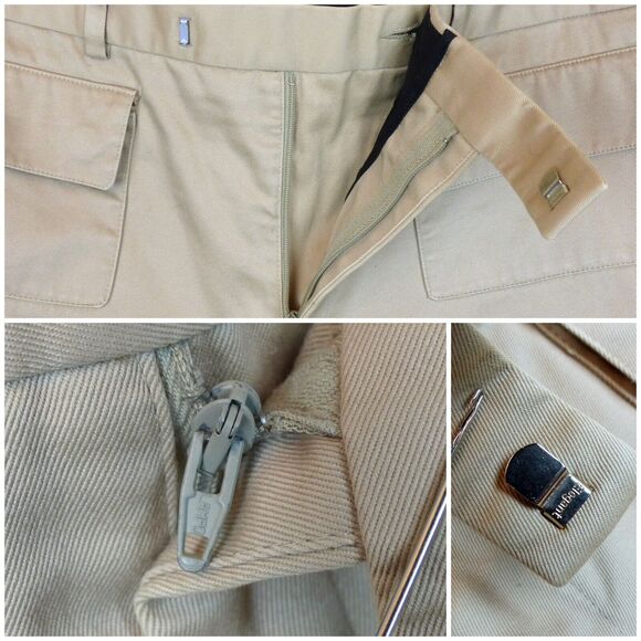 Dior Homme Cargo Trouser Men 54 Khaki Utility 34x29 Altered Y2K Hedi Slimane VTG - Picture 8 of 16